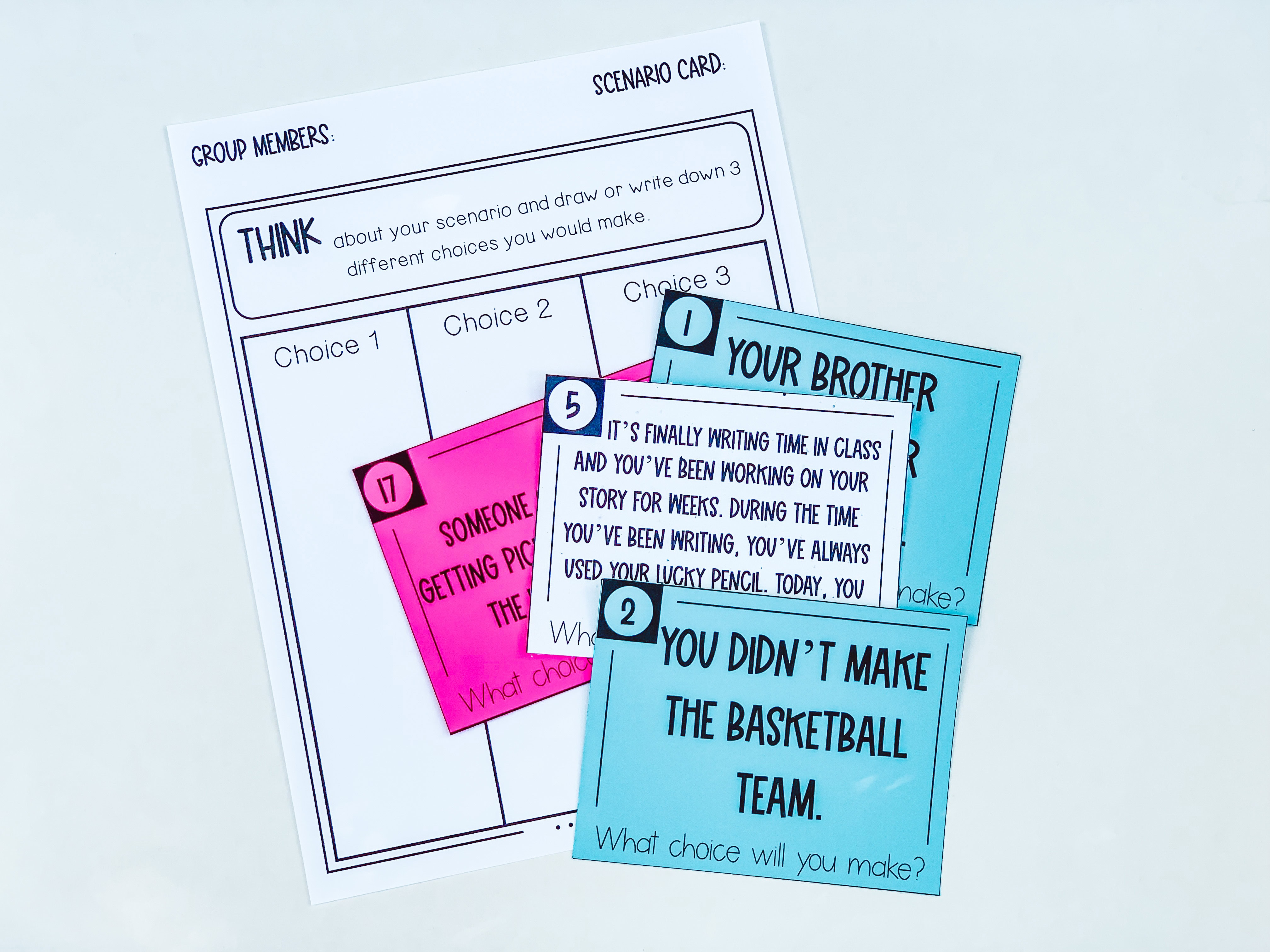 Choices Activity — Set 1