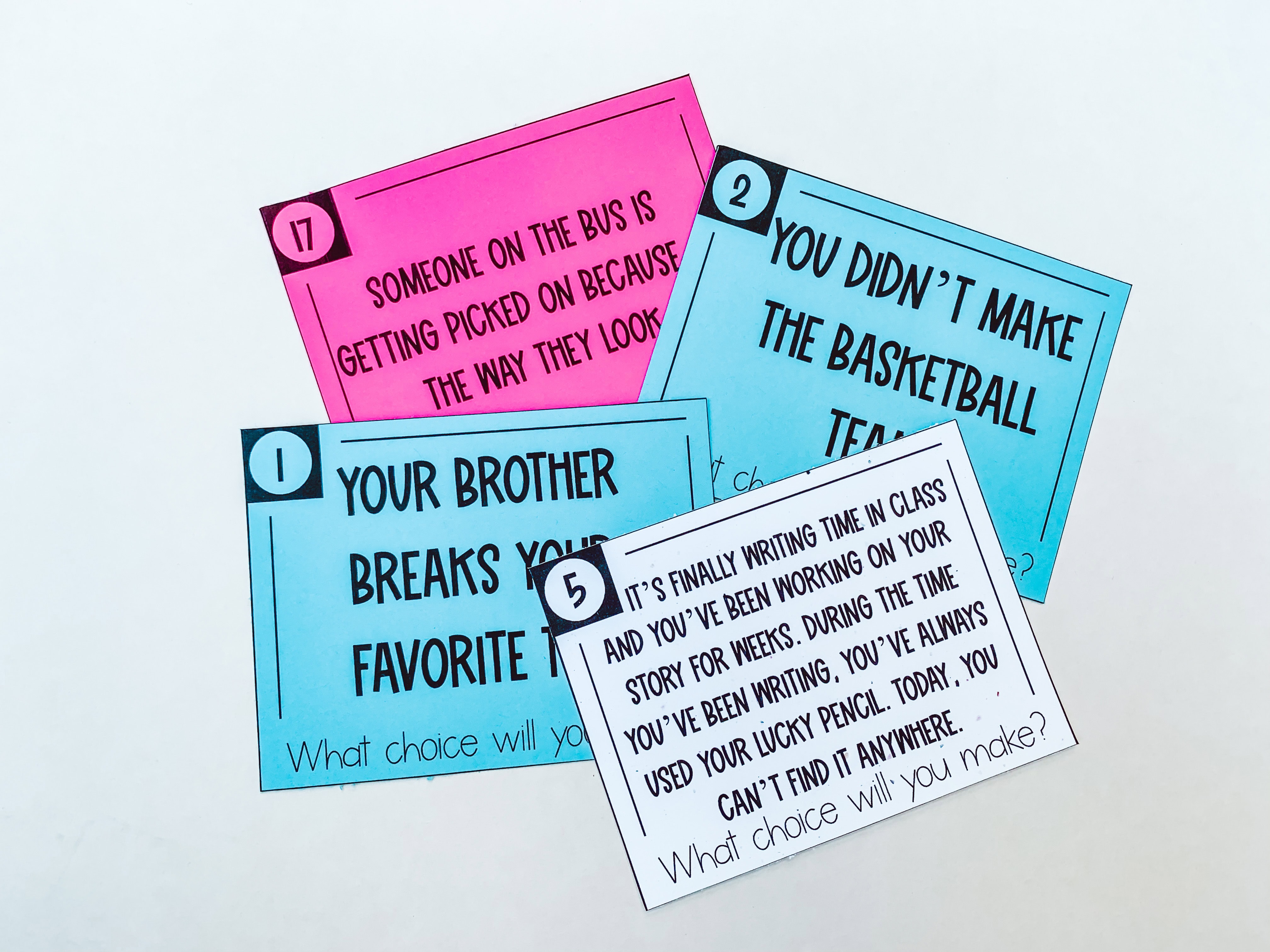 Choices Activity — Set 2
